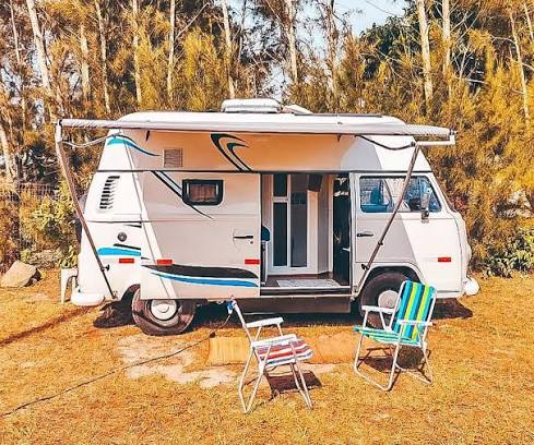 Motorhome no Camping Salto São João